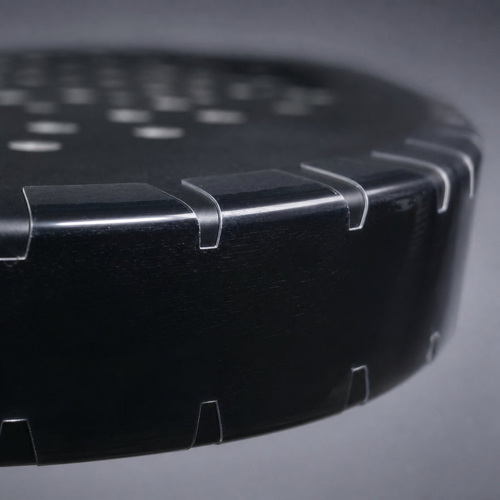 PadelRevive Clear Racket Protector — edge and thickness detail