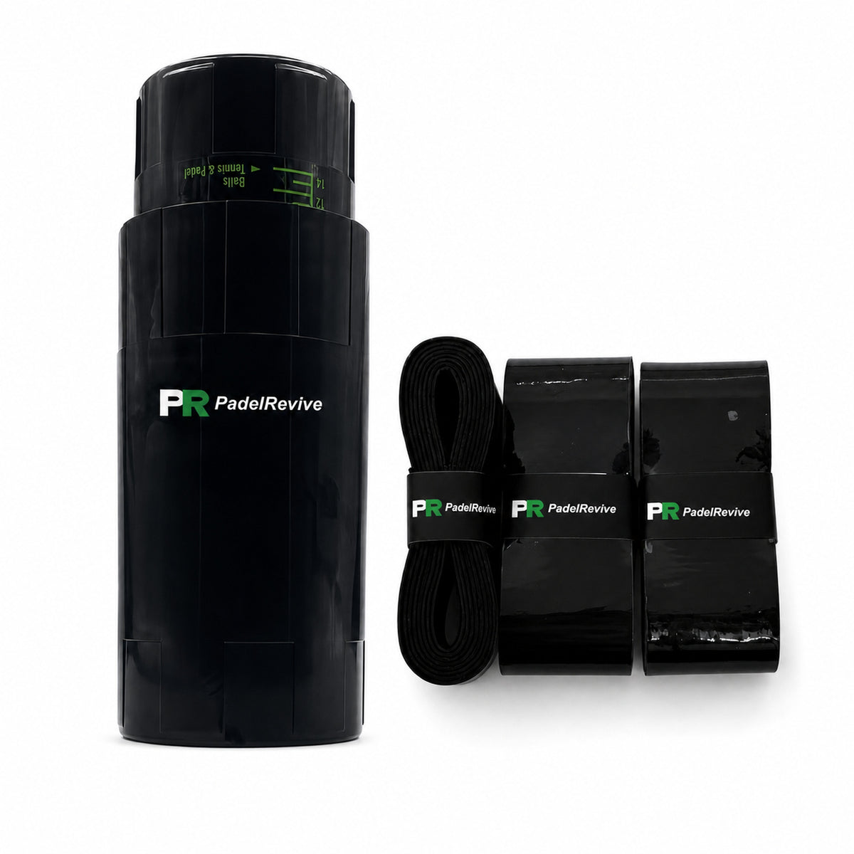 PadelRevive Starter Kit — 3-Ball Pressuriser and Comfort Overgrips 3-Pack